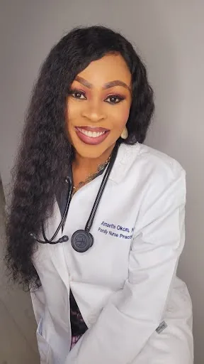 Dr. Amaette Okon, DNP, PMHNP-BC, founder of Ama Ultimate Home Health Services